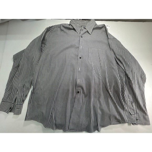 Polo Ralph Lauren check shirt Men's‎ size XL white/black button-down long-sleeve - Picture 1 of 4